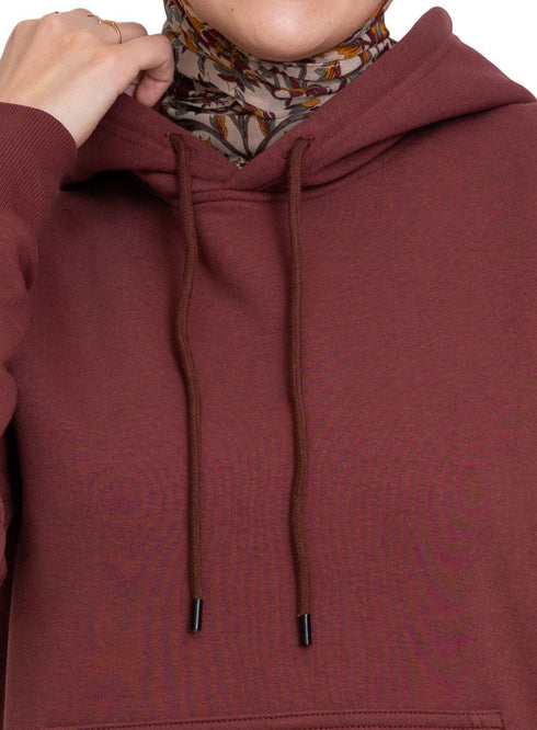 Reddish Brown Hoodie Vent - Khotwh